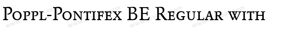 Poppl-Pontifex BE Regular with Small Caps字体转换